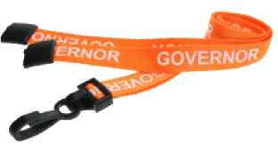 Governor Orange Lanyard